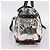Borsa Salvatore Ferragamo Canvas 2way White Silver Auth 198313A Argento Bianco - vista 4