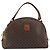 Céline Borsa a mano CELINE Macadam Canvas PVC Leather Brown Gold Auth mr2825 Marrone D'oro - vista 13