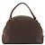 Céline Borsa a mano CELINE Macadam Canvas PVC Leather Brown Gold Auth mr2825 Marrone D'oro - vista 2