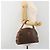 Céline Borsa a mano CELINE Macadam Canvas PVC Leather Brown Gold Auth mr2825 Marrone D'oro - vista 23