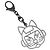 CHANEL Robot Katze Schlüsselanhänger Metall Schwarz CC Auth BA15043M