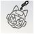 CHANEL Robot Katze Schlüsselanhänger Metall Schwarz CC Auth BA15043M - Ansicht 5