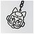 CHANEL Robot Katze Schlüsselanhänger Metall Schwarz CC Auth BA15043M - Ansicht 9