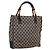 Borsa a mano GUCCI GG Canvas Bamboo Beige Nero 112530 Auth ep15670