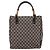 Borsa a mano GUCCI GG Canvas Bamboo Beige Nero 112530 Auth ep15670 - vista 2