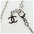 Collana CHANEL COCO Metallo Argento CC Auth 196476SAM - vista 12