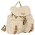 Zaino PRADA Nylon Beige Silver Auth 195170 Argento