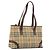 Borsa Tote BURBERRY Nova Check PVC Leather Beige Brown Auth 198649A Marrone