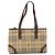 Borsa Tote BURBERRY Nova Check PVC Leather Beige Brown Auth 198649A Marrone - vista 13