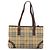 Borsa Tote BURBERRY Nova Check PVC Leather Beige Brown Auth 198649A Marrone - vista 2