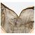 Borsa Tote PRADA Vittero Dino Leather Beige Gold Auth 194855A D'oro - vista 22