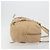 Borsa Tote PRADA Vittero Dino Leather Beige Gold Auth 194855A D'oro - vista 3