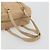 Borsa Tote PRADA Vittero Dino Leather Beige Gold Auth 194855A D'oro - vista 7