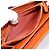 Cartera larga PRADA de piel Orange Gold Auth 198764A Dorado Naranja - vista 11