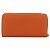 Cartera larga PRADA de piel Orange Gold Auth 198764A Dorado Naranja - vista 2