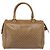 Céline Borsa a mano CELINE Macadam Canvas PVC Beige Gold Auth 197461 D'oro - vista 13