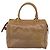 Céline Borsa a mano CELINE Macadam Canvas PVC Beige Gold Auth 197461 D'oro - vista 2