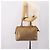 Céline Borsa a mano CELINE Macadam Canvas PVC Beige Gold Auth 197461 D'oro - vista 22
