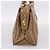 Céline Borsa a mano CELINE Macadam Canvas PVC Beige Gold Auth 197461 D'oro - vista 3
