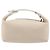 Hermès HERMES Brid A Borsa a Mano Nera Canvas Pelle Beige Silver Auth 196626M Argento - vista 2