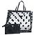Bolso Tote PRADA de lunares en malla negra auténtico BA14815M Negro