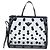 Bolso Tote PRADA de lunares en malla negra auténtico BA14815M Negro - vista 13