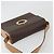 Céline Borsa a tracolla circolare CELINE Macadam Canvas PVC Pelle Marrone Oro Auth 197510A D'oro - vista 6