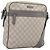 Borsa a tracolla GUCCI GG Supreme PVC Beige Silver 201448 Auth mr2814 Argento