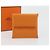 Hermès HERMES Bastia Terre Batue Münzbeutel Leder Orange Silber Auth 196674V - Ansicht 12
