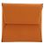 Hermès HERMES Bastia Terre Batue Münzbeutel Leder Orange Silber Auth 196674V - Ansicht 13