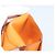 Hermès HERMES Bastia Terre Batue Münzbeutel Leder Orange Silber Auth 196674V - Ansicht 18