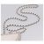 CHANEL Matelasse Chain Shoulder Pouch Lamb Skin White Silver CC Auth 197151M Argento Bianco - vista 8