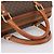 Céline Borsa a mano CELINE Macadam Canvas PVC Leather Brown Gold Auth BA15189A Marrone D'oro - vista 7