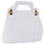 Borsa Salvatore Ferragamo Gancini in pelle 2way White Gold Auth 196350