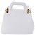 Borsa Salvatore Ferragamo Gancini in pelle 2way White Gold Auth 196350 - vista 13