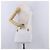 Borsa Salvatore Ferragamo Gancini in pelle 2way White Gold Auth 196350 - vista 23