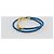 Hermès HERMES Roulis De Bourtour Bracelet Leather Blue Gold Auth 196712V D'oro - vista 4