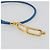Hermès HERMES Roulis De Bourtour Bracelet Leather Blue Gold Auth 196712V D'oro - vista 6