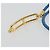 Hermès HERMES Roulis De Bourtour Bracelet Leather Blue Gold Auth 196712V D'oro - vista 7