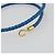 Hermès HERMES Roulis De Bourtour Bracelet Leather Blue Gold Auth 196712V D'oro - vista 8