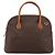 Céline Borsa a mano CELINE Macadam Canvas PVC Leather Brown Gold Auth mr2818 Marrone D'oro - vista 13