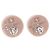 CHANEL Pierce Plastic Pink CC Auth 198812A