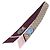 Sciarpa GUCCI GG Canvas Seta Collaborazione Higuchi Yuko Beige Auth 197171M - vista 8