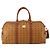 Borsa MCM Logogram Vicetos Mini Boston Bag PVC Leather 2way Brown Gold Auth 196266A Marrone D'oro - vista 13