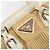 Borsa a Mano PRADA Paglia Beige Argento Auth 197502A - vista 19