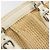 Borsa a Mano PRADA Paglia Beige Argento Auth 197502A - vista 9