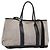 Hermès Borsa a mano HERMES Garden Party PM Canvas 2way Gray Silver Auth ka5795 Marrone Argento