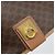 Céline Borsa a tracolla CELINE Macadam Canvas PVC Leather Brown Gold Auth 198300 Marrone D'oro - vista 19