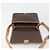 Céline Borsa a tracolla CELINE Macadam Canvas PVC Leather Brown Gold Auth 198300 Marrone D'oro - vista 20