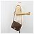 Céline Borsa a tracolla CELINE Macadam Canvas PVC Leather Brown Gold Auth 198300 Marrone D'oro - vista 24